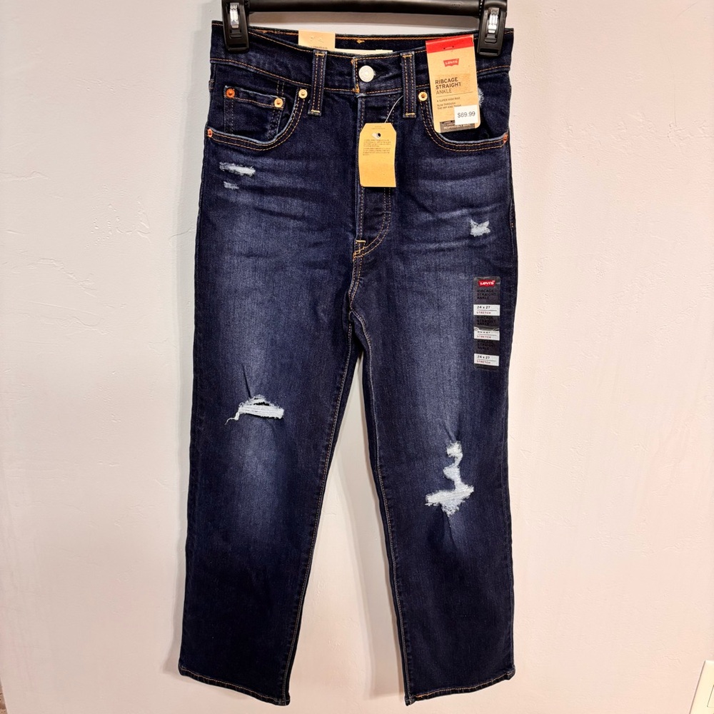 NWT Levi’s Women’s Ribcage Straight Ankle Jeans - Sz 24x27
